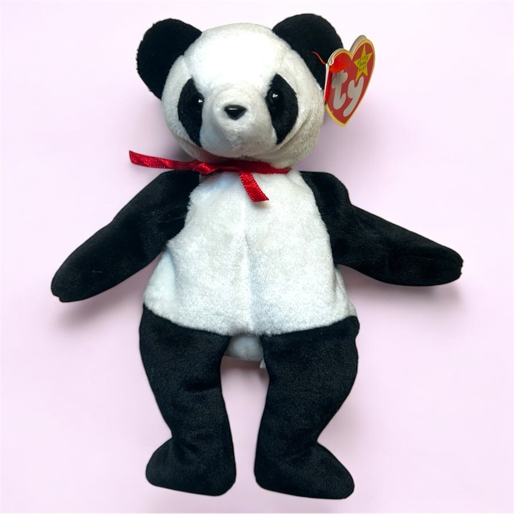TY Beanie Baby FORTUNE‎ the Panda Bear 8" 1997/1998